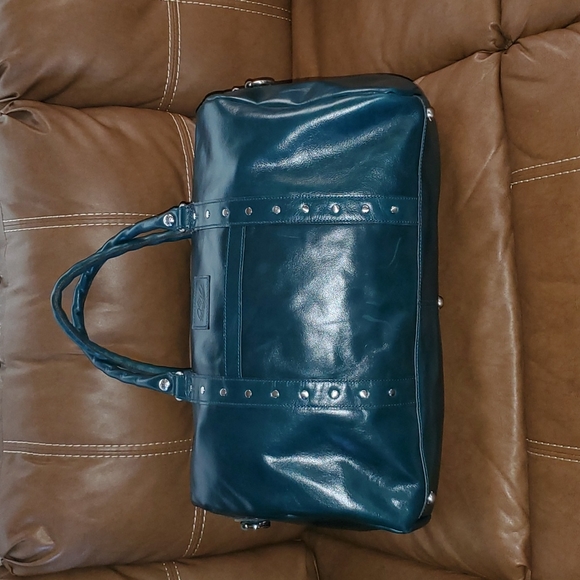 Patricia Nash Bags Patricia Nash Blue Coral Leather Weekender